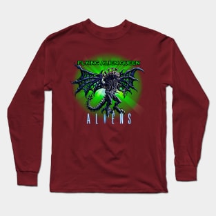 Flying Alien Queen Long Sleeve T-Shirt